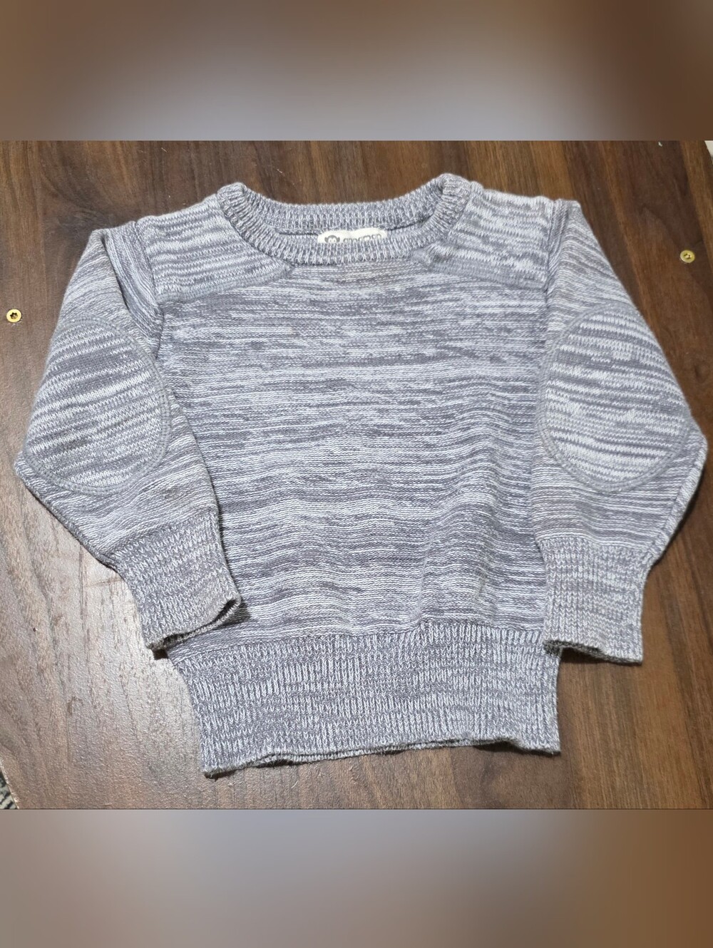 Appaman Gray Marled Scoop-Neck Sweater